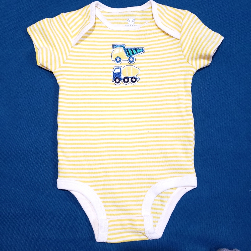 12M Construction Striped Yellow White Rococo